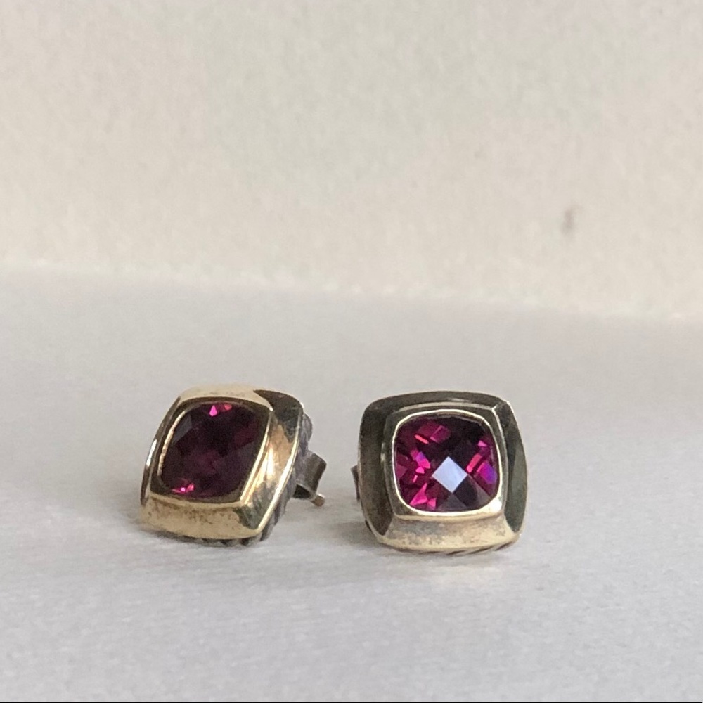 DAVID YURMAN ALBION PINK TOURMALINE EARRINGS